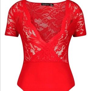NWT Boohoo Lace Bodysuit